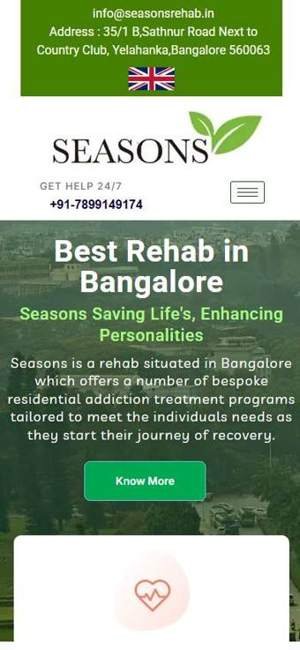 Seasons Rehab — website screenshot