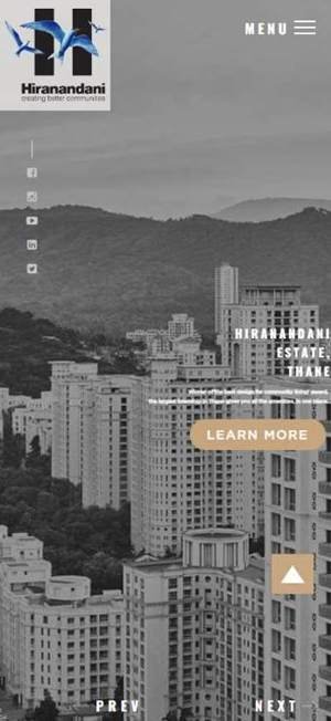 Hiranandani Group — website screenshot
