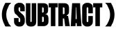 Subtract logo