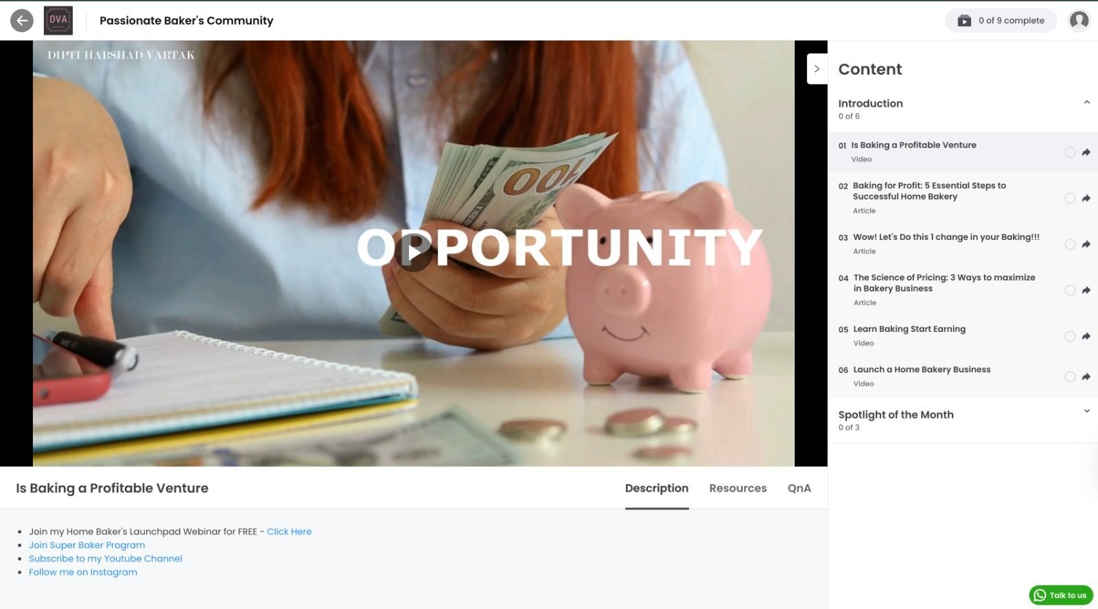 Online Academy Platform — Website and learning platform with courses, community and live sessions.
