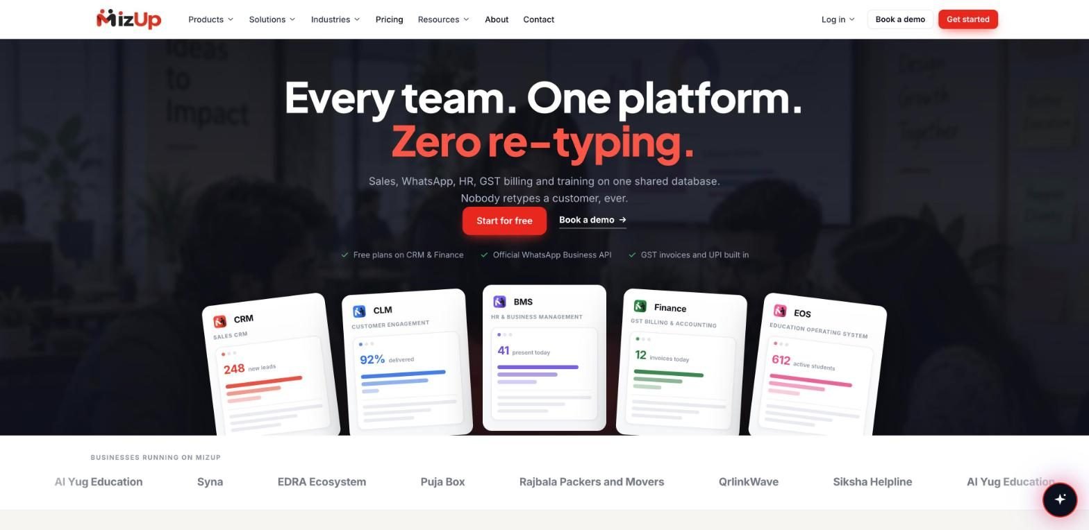 mizup.app homepage
